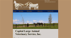 Desktop Screenshot of capitallargeanimalvet.com