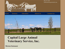 Tablet Screenshot of capitallargeanimalvet.com